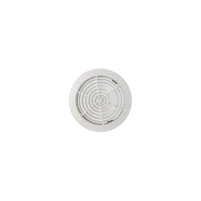 Grille de ventilation intérieure avec moustiquaire diamètre Ø 180mm x 146mm x 160mm couleur Blanc Nicoll | GATM160