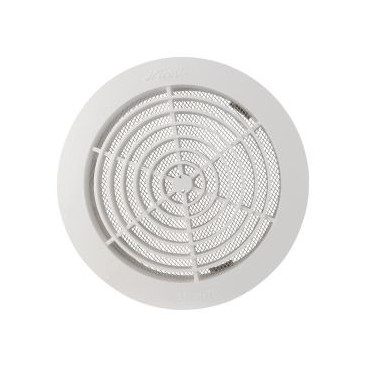 Grille de ventilation intérieure avec moustiquaire diamètre Ø 180mm x 146mm x 160mm couleur Blanc Nicoll | GATM160