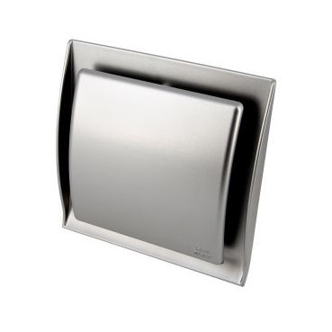 Grille de ventilation Neolia diamètre Ø 100mm - largeur 150mm - longueur 150mm couleur Inox Nicoll | GDT100X