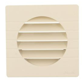 Grille de ventilation spécial façade pour tubes PVC diamètre Ø 110mm - hauteur 139mm - largeur 139mm couleur Sable Nicoll | GET110