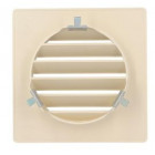 Image du produit : Grille de ventilation spécial façade pour tubes PVC diamètre Ø 110mm - hauteur 139mm - largeur 139mm couleur Sable Nicoll | GET110