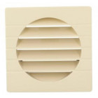 Image du produit : Grille de ventilation spécial façade pour tubes PVC diamètre Ø 125mm - hauteur 149mm - largeur 149mm couleur Sable Nicoll | GET125