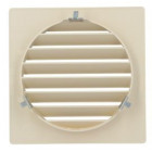 Image du produit : Grille de ventilation spécial façade pour tubes PVC diamètre Ø 160mm - hauteur 184mm - largeur 184mm couleur Sable Nicoll | GET160