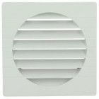 Image du produit : Grille de ventilation spécial façade pour tubes PVC diamètre Ø 160mm - hauteur 184mm - largeur 184mm couleur Blanc Nicoll | GET16B