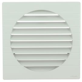 Grille de ventilation spécial façade pour tubes PVC diamètre Ø 200mm - hauteur 226mm - largeur 226mm couleur Blanc Nicoll | GET20B