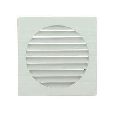 Grille de ventilation spécial façade pour tubes PVC diamètre Ø 200mm - hauteur 226mm - largeur 226mm couleur Blanc Nicoll | GET20B