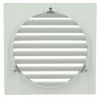 Image du produit : Grille de ventilation spécial façade pour tubes PVC diamètre Ø 200mm - hauteur 226mm - largeur 226mm couleur Blanc Nicoll | GET20B