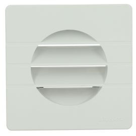 Grille de ventilation spécial façade pour tubes PVC diamètre Ø 80mm - hauteur 109mm - longueur 109mm couleur Blanc Nicoll | GET8B