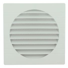 Grille de ventilation spécial façade pour tubes PVC diamètre Ø 200mm - hauteur 226mm - largeur 226mm couleur Blanc Nicoll | GETM20B