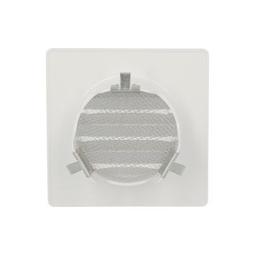 Grille de ventilation spécial façade pour tubes PVC diamètre Ø 80mm - hauteur 109mm - largeur 109mm couleur Blanc Nicoll | GETM8B