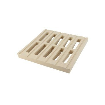 Grille 20 x 20 - largeur 200mm - longueur 200mm couleur Sable Nicoll | GR20S