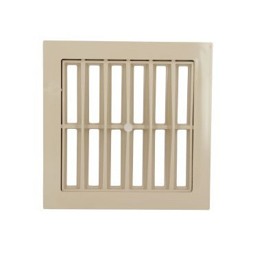 Grille avec cadre 25 x 25 - largeur 250mm - longueur 250mm couleur Sable Nicoll | GRC25S