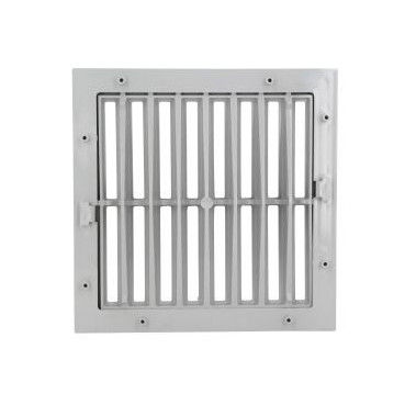 Grille avec cadre 30 x 30 - largeur 300mm - longueur 300mm couleur Gris clair Nicoll | GRC30