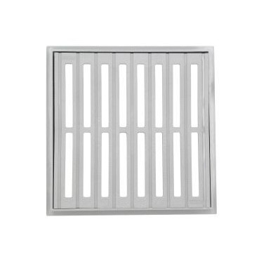 Grille avec cadre 30 x 30 - largeur 300mm - longueur 300mm couleur Gris clair Nicoll | GRC30