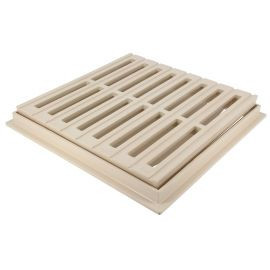 Grille avec cadre 30 x 30 - largeur 300mm - longueur 300mm couleur Sable Nicoll | GRC30S