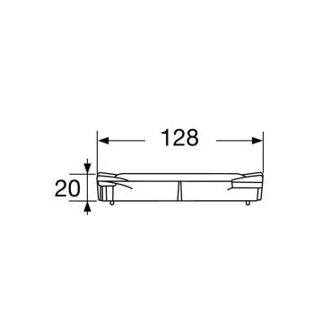 Grille PVC - A15 - L100 int Connecto couleur Gris anthracite Nicoll | GRL77K