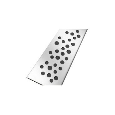 Grille de caniveaux de douche 50 mm inox Design Bulles - largeur 50mm - longueur 945mm Nicoll | GSICAN100B