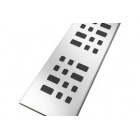 Image du produit : Grille de caniveaux de douche 50 mm inox Design Carrés - largeur 50mm - longueur 645mm Nicoll | GSICAN70C