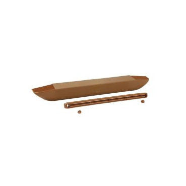 Solution aérau-acoustique - mortaise 250 x 12 pour menuiseries couleur Marron bois clair Nicoll | HF3042C