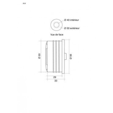 Tampon pour modules multi-piquages diamètre Ø 50mm x 40mm Nicoll | JAJ4