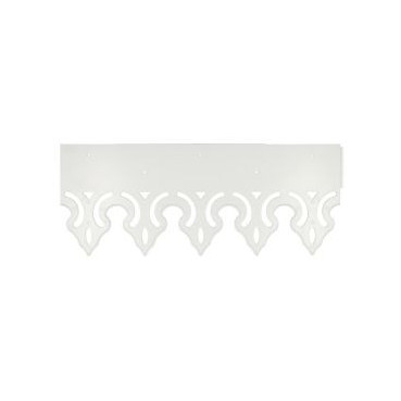 Lambrequin - hauteur 200mm couleur Blanc Nicoll | LAMB20B