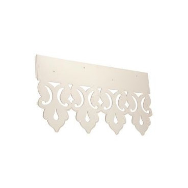 Lambrequin - hauteur 250mm couleur Blanc Nicoll | LAMB25B