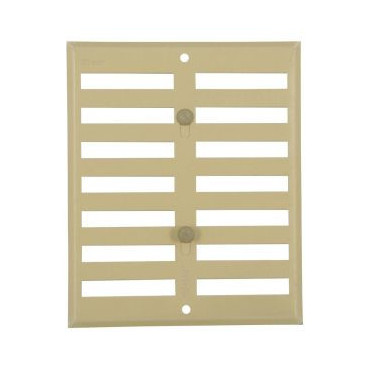 Grille de ventilation aluminium à visser - à fermeture sans moustiquaire - hauteur 170mm - largeur 140mm couleur Alu Doré Nicoll | LF1714D