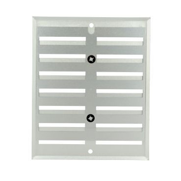 Grille de ventilation aluminium à visser - à fermeture sans moustiquaire - hauteur 170mm - largeur 140mm couleur Gris Nicoll | LF1714G