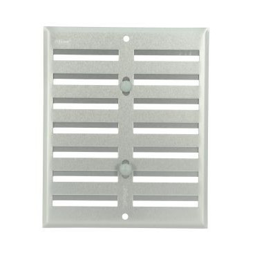 Grille de ventilation aluminium à visser - à fermeture sans moustiquaire - hauteur 170mm - largeur 140mm couleur Gris Nicoll | LF1714G