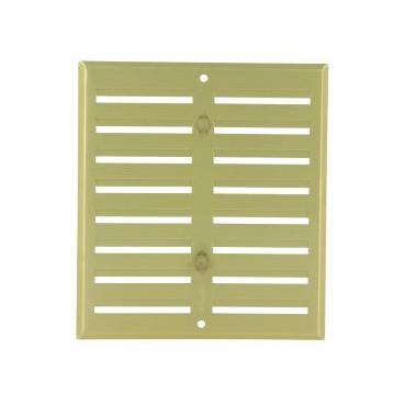 Grille de ventilation aluminium à visser - à fermeture sans moustiquaire - hauteur 170mm - largeur 190mm couleur Alu Doré Nicoll | LF1719D