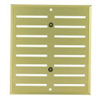 Image du produit : Grille de ventilation aluminium à visser - à fermeture sans moustiquaire - hauteur 170mm - largeur 190mm couleur Alu Doré Nicoll | LF1719D