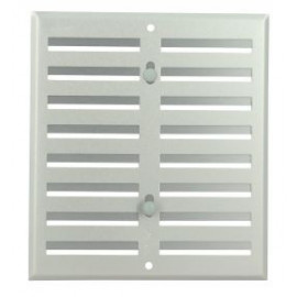 Grille de ventilation aluminium à visser - à fermeture sans moustiquaire - hauteur 170mm - largeur 190mm couleur Gris Nicoll | LF1719G