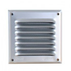 Image du produit : Grille de ventilation aluminium à visser carrée - persiennes avec moustiquaire - hauteur 100mm - largeur 100mm couleur Gris Nicoll | LM1010G