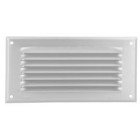 Image du produit : Grille de ventilation aluminium à visser rectangulaire horizontale - persiennes avec moustiquaire - hauteur 100mm - largeur 200mm couleur Gris Nicoll | LM1020G