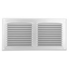 Image du produit : Grille de ventilation aluminium à visser rectangulaire horizontale - persiennes avec moustiquaire - hauteur 300mm - largeur 150mm couleur Gris Nicoll | LM1530G