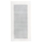 Image du produit : Grille de ventilation aluminium à visser rectangulaire verticale - persiennes avec moustiquaire - hauteur 300mm - largeur 150mm couleur Blanc Nicoll | LM3015B