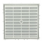 Image du produit : Grille de ventilation spécial façade à sceller/à combinaisons avec moustiquaire - hauteur 150mm - longueur 150mm couleur Blanc Nicoll | M114