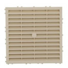 Image du produit : Grille de ventilation spécial façade à sceller/à combinaisons avec moustiquaire - hauteur 173mm - longueur 173mm couleur Sable Nicoll | M164S