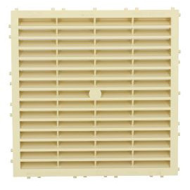 Grille d'aération Claustra avec moustiquaire 120 x 120 mm NICOLL 1CLAU2