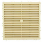 Image du produit : Grille de ventilation spécial façade à sceller/à combinaisons avec moustiquaire - hauteur 197mm - longueur 197mm couleur Sable Nicoll | M214S