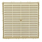 Image du produit : Grille de ventilation spécial façade à sceller/à combinaisons avec moustiquaire - hauteur 197mm - longueur 197mm couleur Sable Nicoll | M214S