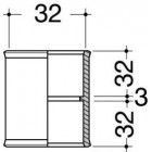 Image du produit : Manchon Femelle/Femelle diamètre Ø 32mm Nicoll | M2FB