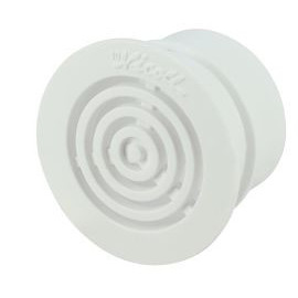 Grille de ventilation à visser ou à coller contre-cloison diamètre Ø 38mm couleur Blanc Nicoll | M33