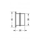 Image du produit : Grille de ventilation à visser ou à coller contre-cloison diamètre Ø 38mm couleur Blanc Nicoll | M43