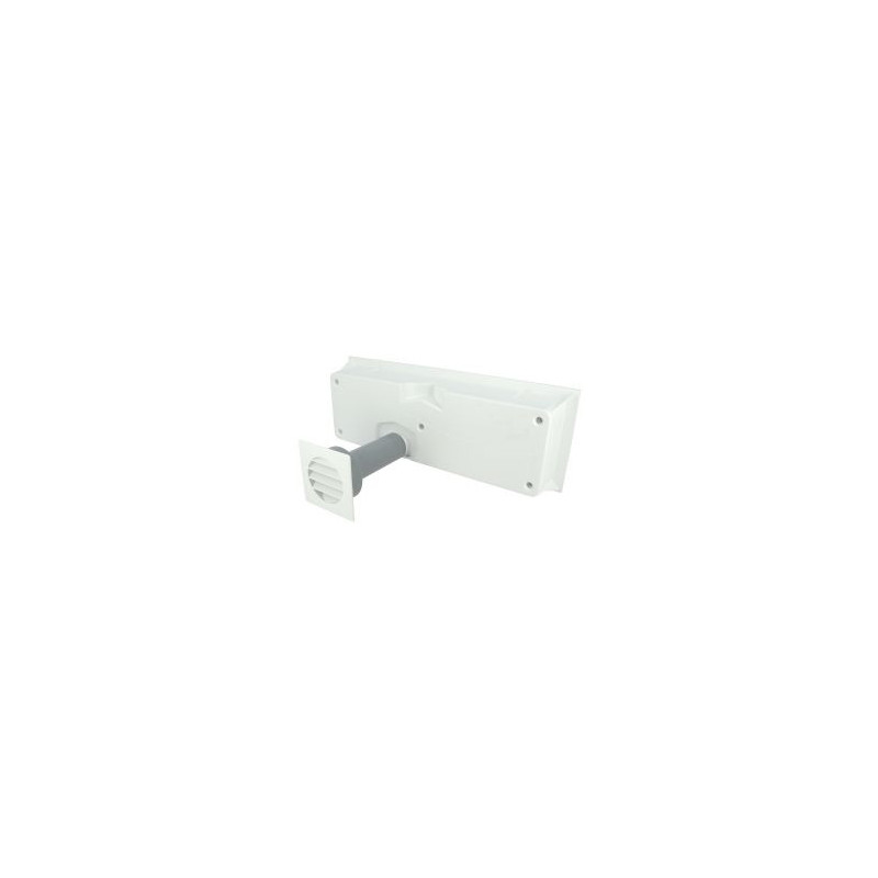 Solution aérau-acoustique - modèle visitable pour maçonnerie diamètre Ø 50mm - hauteur 165mm - longueur 509mm couleur Blanc Nicoll | MA2257B