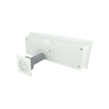 Solution aérau-acoustique - modèle visitable pour maçonnerie diamètre Ø 50mm - hauteur 165mm - longueur 509mm couleur Blanc Nicoll | MA2257B