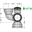 Image du produit : Culotte triple pour 1 WC diamètre Ø 100mm Nicoll | NAMC55