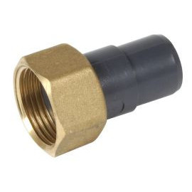 Union sur robinet compteur à écrou prisonnier PVC pression (eau froide) diamètre Ø 20mm x 32mm Nicoll | O32G