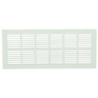 Image du produit : Grille de ventilation à visser ou à coller classique extra-plate rectangulaire - hauteur 108mm - largeur 254mm couleur Blanc Nicoll | PB101