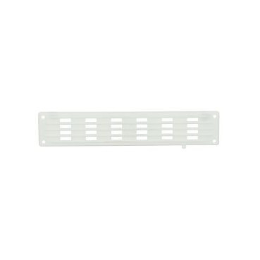 Grille de ventilation à visser ou à coller classique plate à fermeture - hauteur 40mm - largeur 200mm couleur Blanc Nicoll | PF200